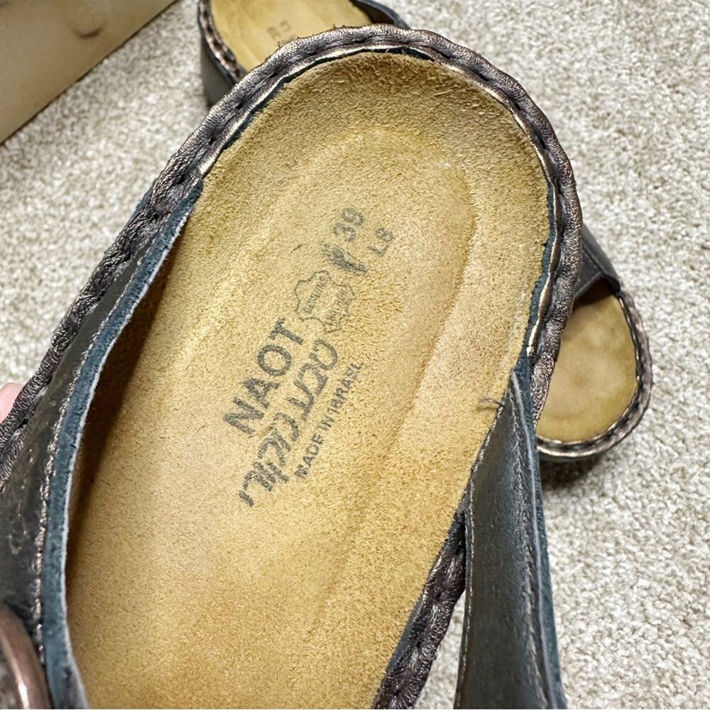 Naot Ginger Women's Dark Brown Sandals In Burnt Copper Size EU 39 US 8.5/9 - Picture 2 of 4